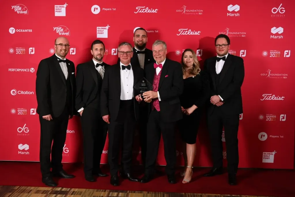 Seckford Golf Club win the England Golf Club of the year award
