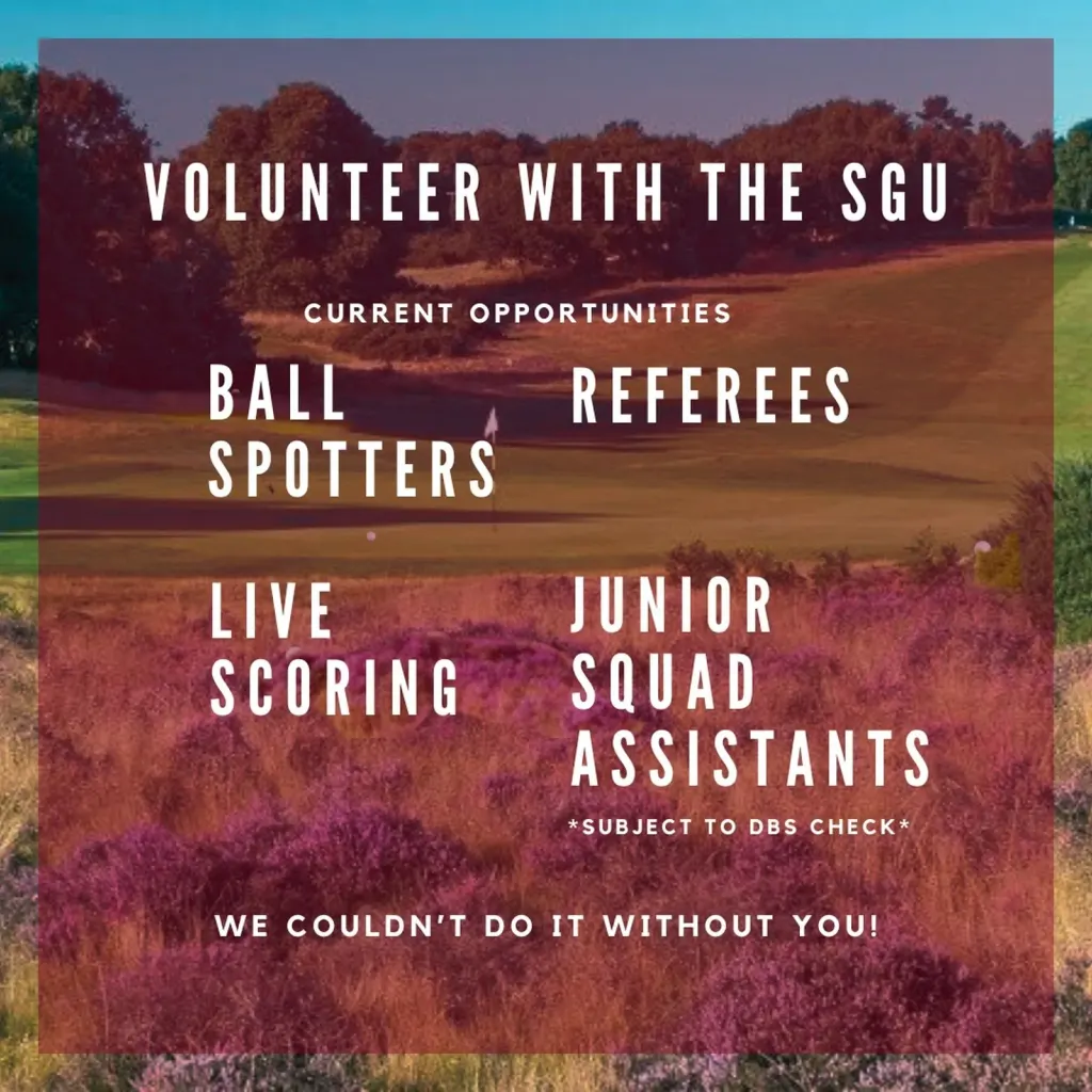 VOLUNTEER WITH THE SUFFOLK GOLF UNION